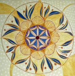 12 Leichtigkeit 2025 Acrylfarbe Edelsteinpigmente auf Leinwand 60x60