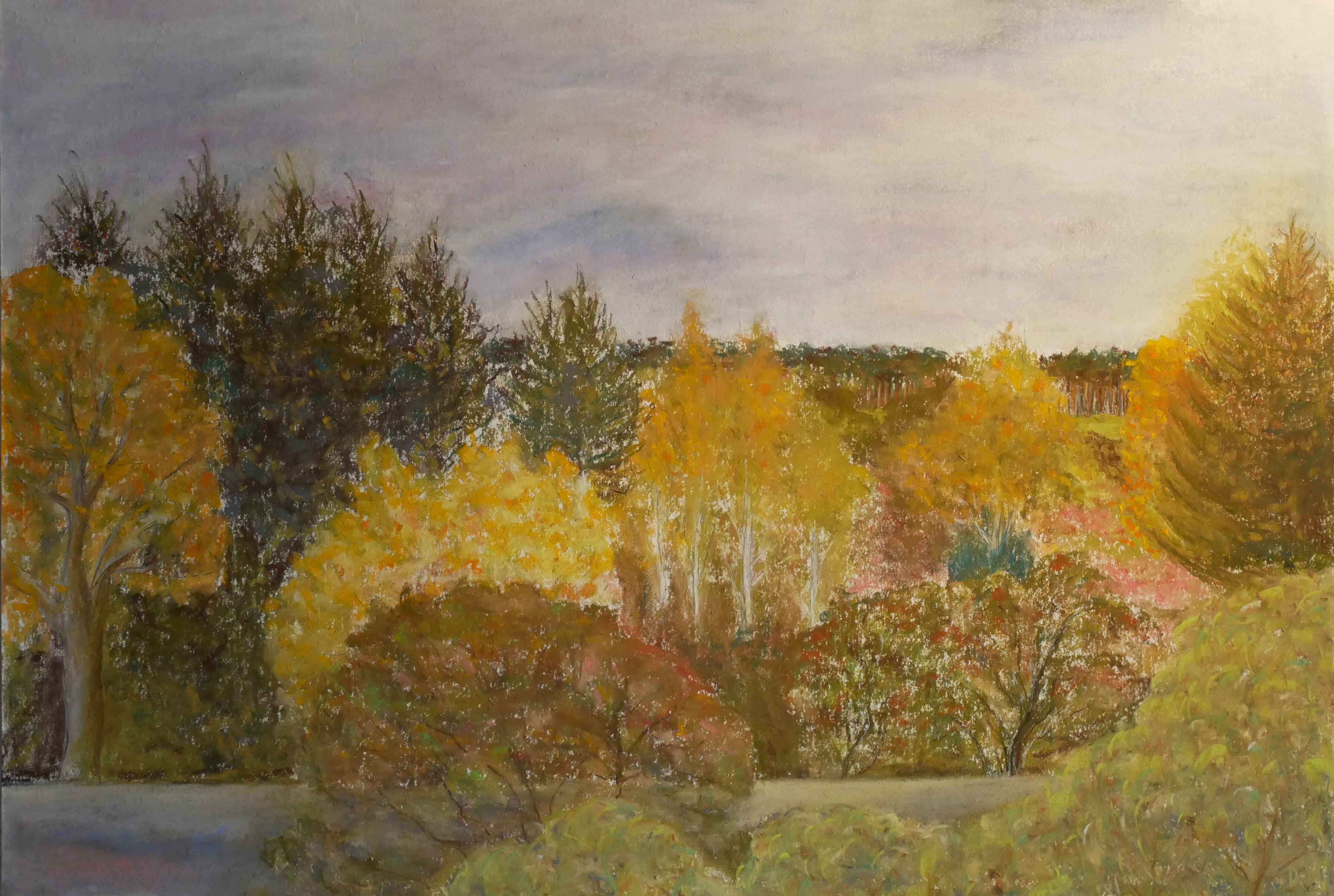 02 Fruehherbst 2021 Pastellkreide auf Papier 50x70